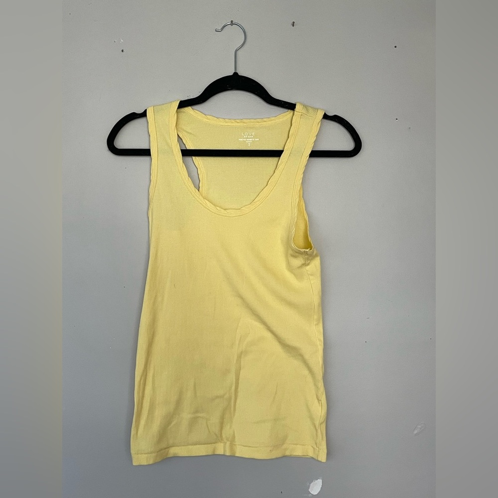 Yellow Gap Love Tank Top
